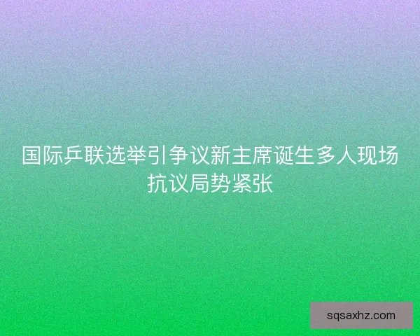 国际乒联选举引争议新主席诞生多人现场抗议局势紧张